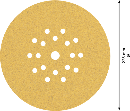 Disco lijador de yeso Bosch EXPERT C470 225 mm 19 agujeros.